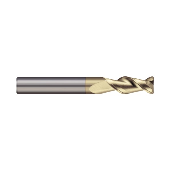Carbide End Mill, Dia 1 In, Cut L 1-1/2 In
